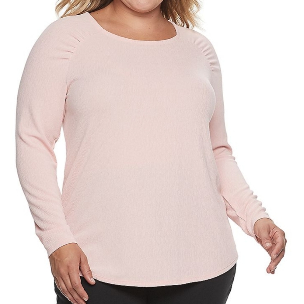 + (Plus) Host Pick! NWT shirred sleeve top
